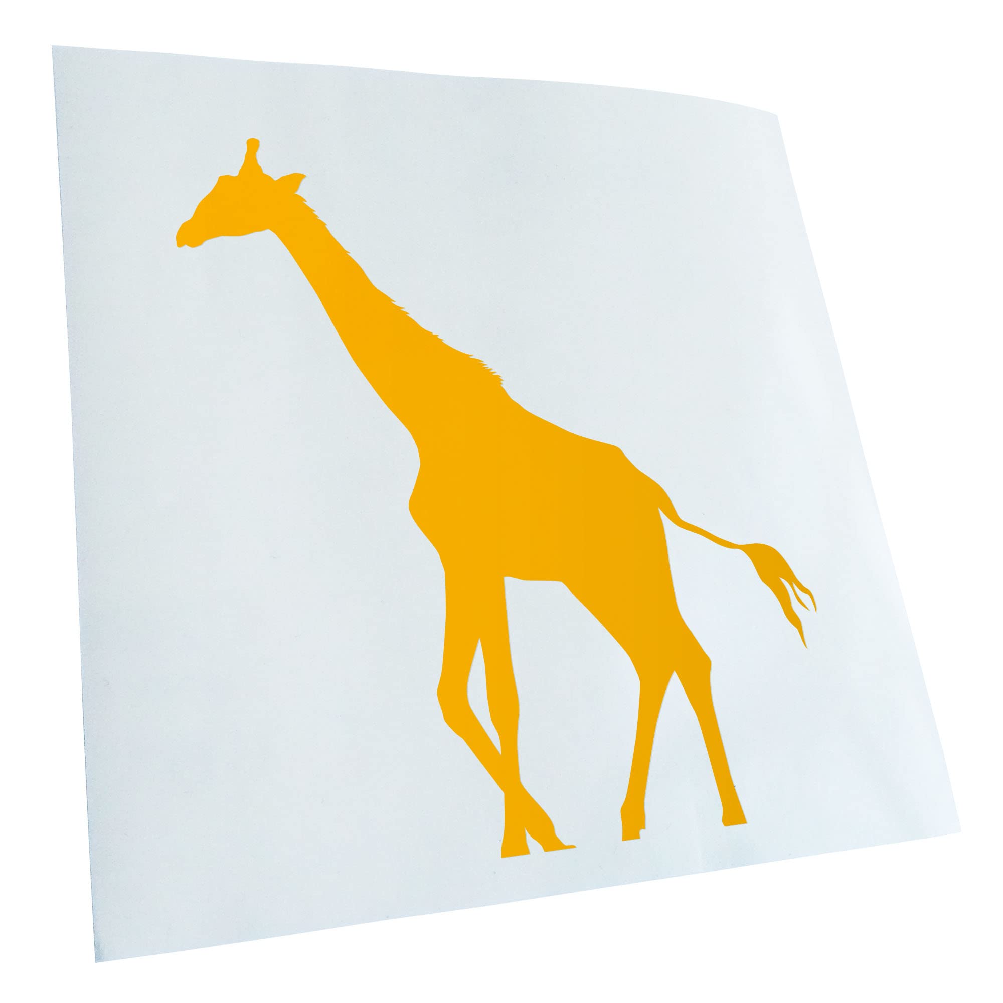 Kiwistar - Car Sticker - Yellow - 40 x 29 cm Giraffe Silhouette - Rear Window Car Sticker Weatherproof for Car Truck Moped Truck - Sticker Exterior Self-Adhesive Tuning Accessories for Window Vehicle