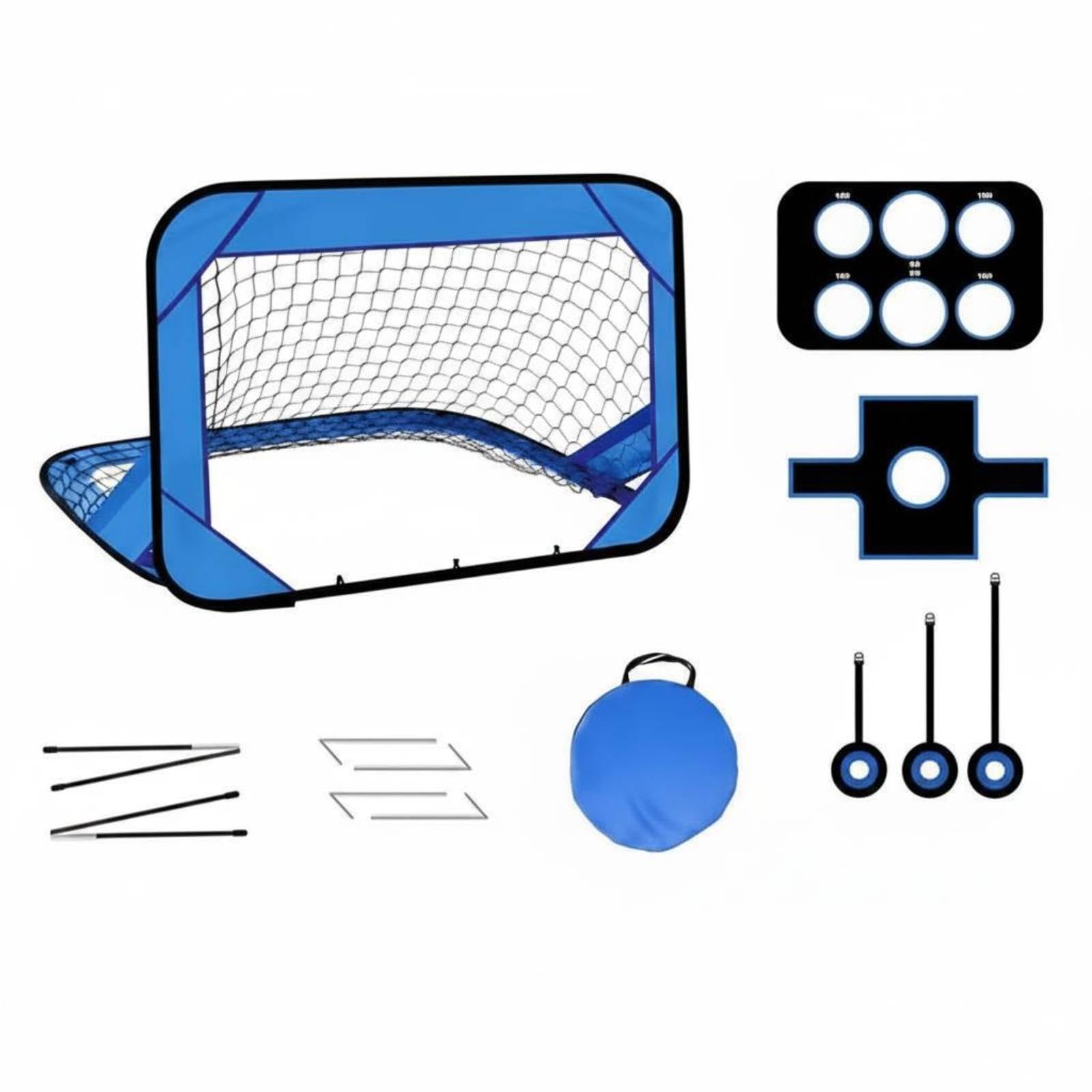 Quadruple-Use Soccer Goal Indoor Outdoor Use Junior Soccer Goal for Beginners, Backyard-image-47