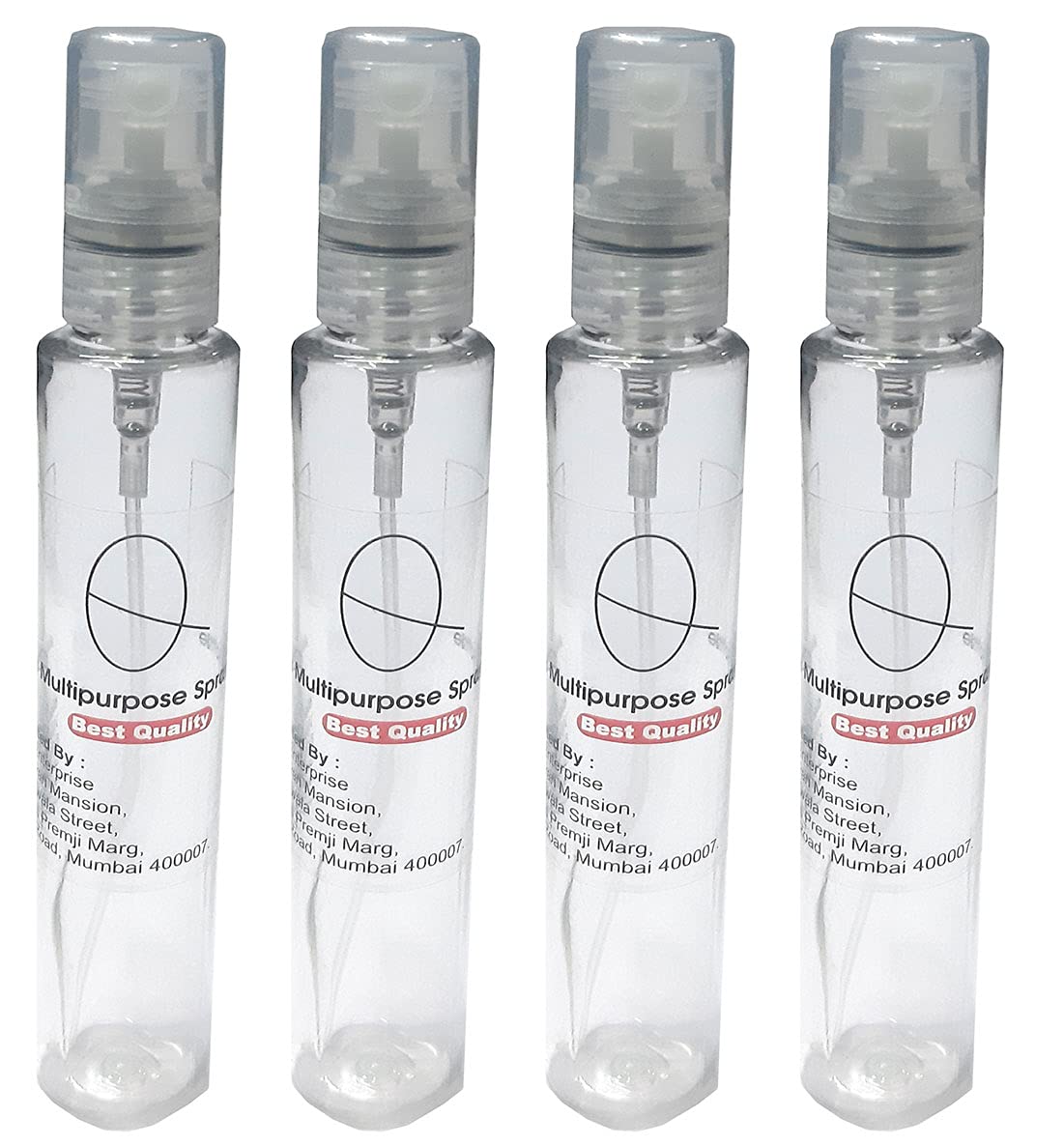 Aura 30 ML Tube Shape Pocket Spray Bottle Mist Spray Bottle Clear Transparent Spray Bottle Gulabari Resuable Refillable Empty Spray Bottle Set Of 4-image-15