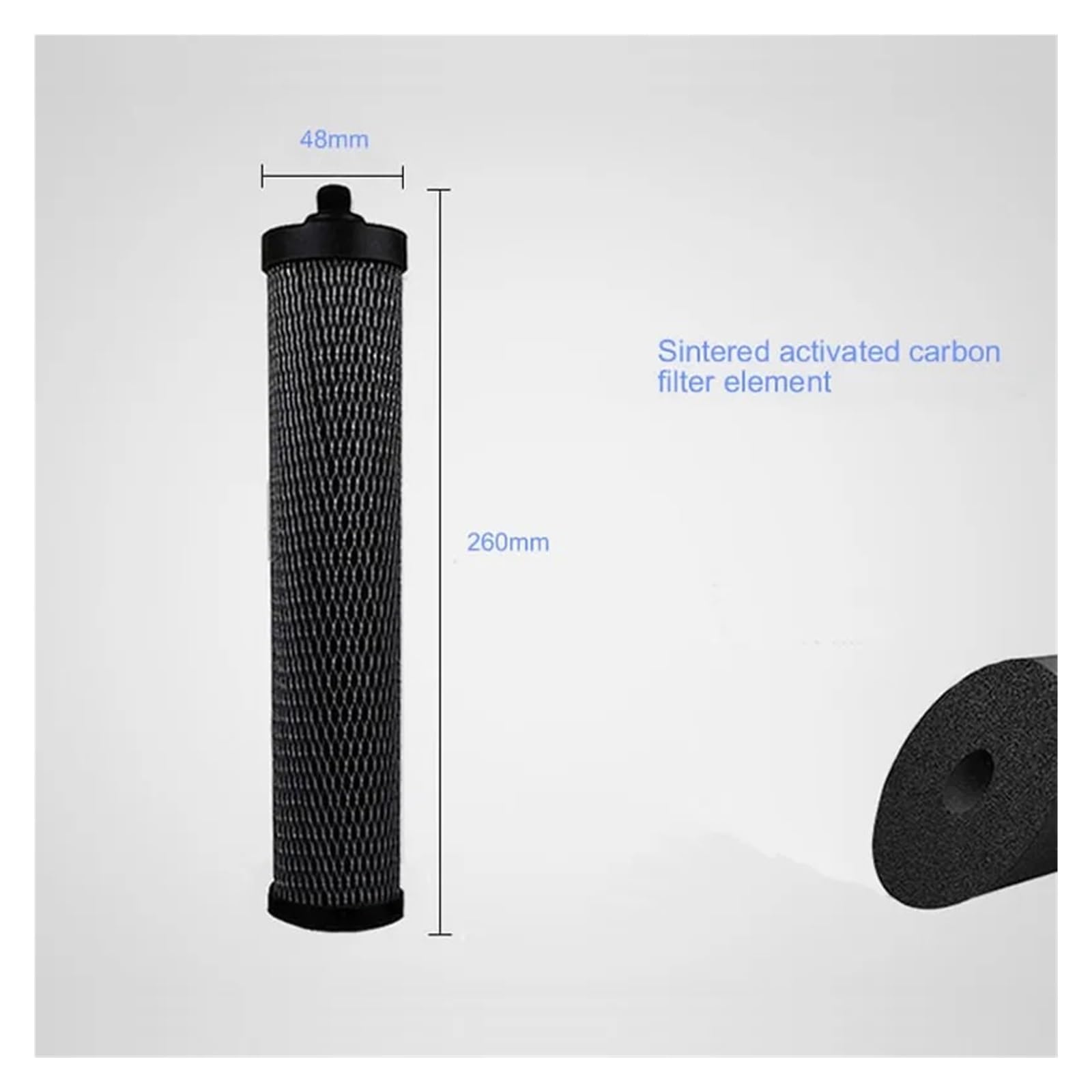 Juegos de elementos filtrantes for purificador de agua de escritorio Cartuchos de filtro de 3 etapas | Juegos de elementos filtrantes, filtro cerámico y de carbón activado(WHITE)