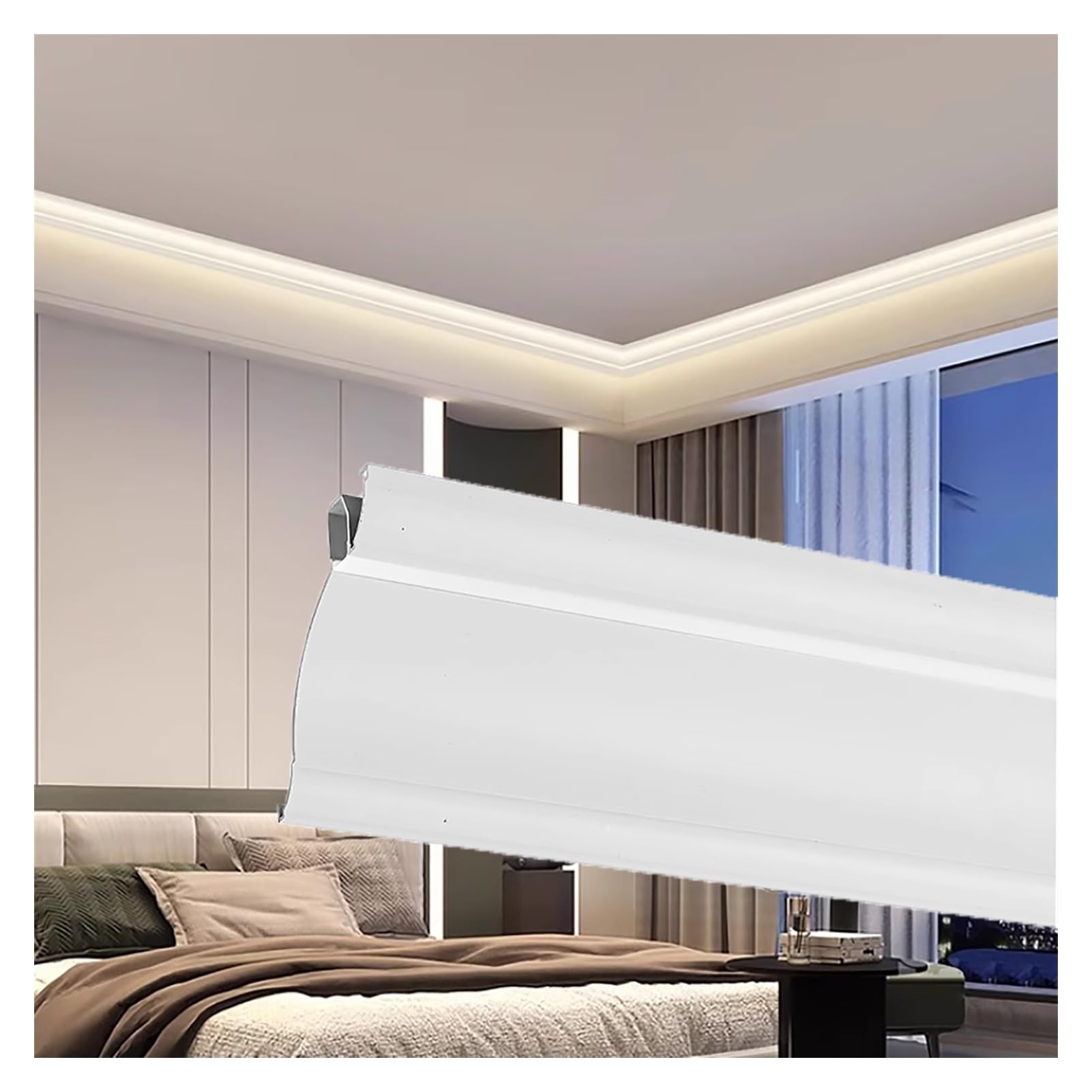 Moldura decorativa de techo para espacios interiores