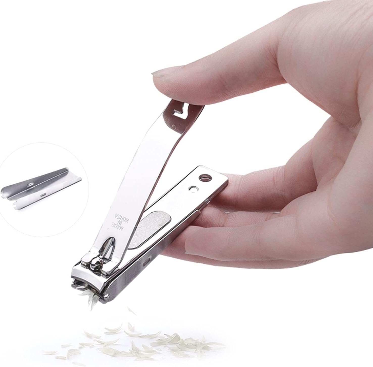 Nail Clipper Adult Fingernail Clippers,Household Manicure Set Tweezers and Nail Clipper Set 10 in 1 Stainless Steel Pedicure Care Grooming Kit with Portable Travel Case Cuticle Trimmer