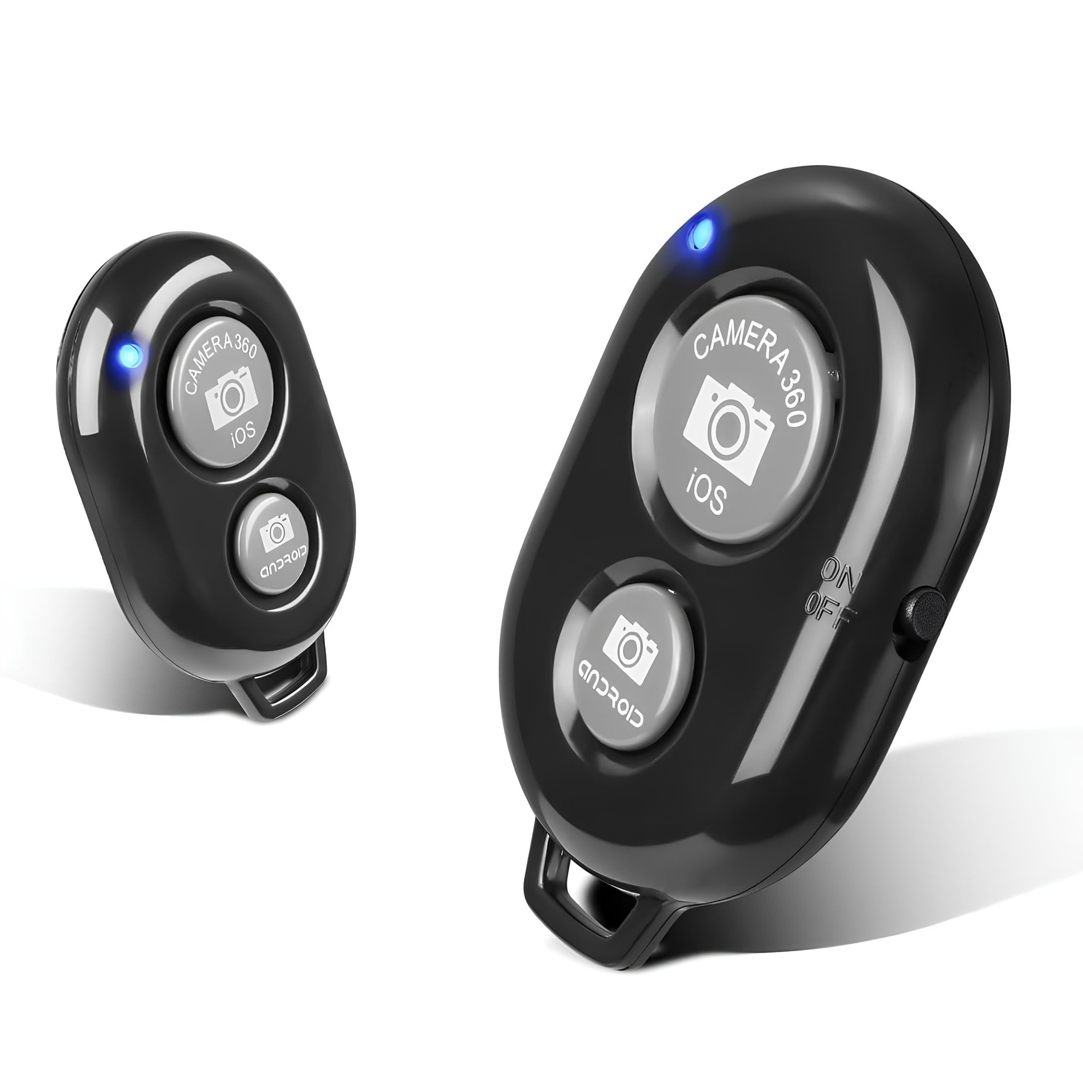 skysia Bluetooth Remote for Mobile Wireless Camera Shutter Button | Photo Clicker Remote for Selfie Stick, Tripod & Vlogging | Compatible with iPhone, Android Smartphones & Tablets, Black (Pack of 2)-image-18
