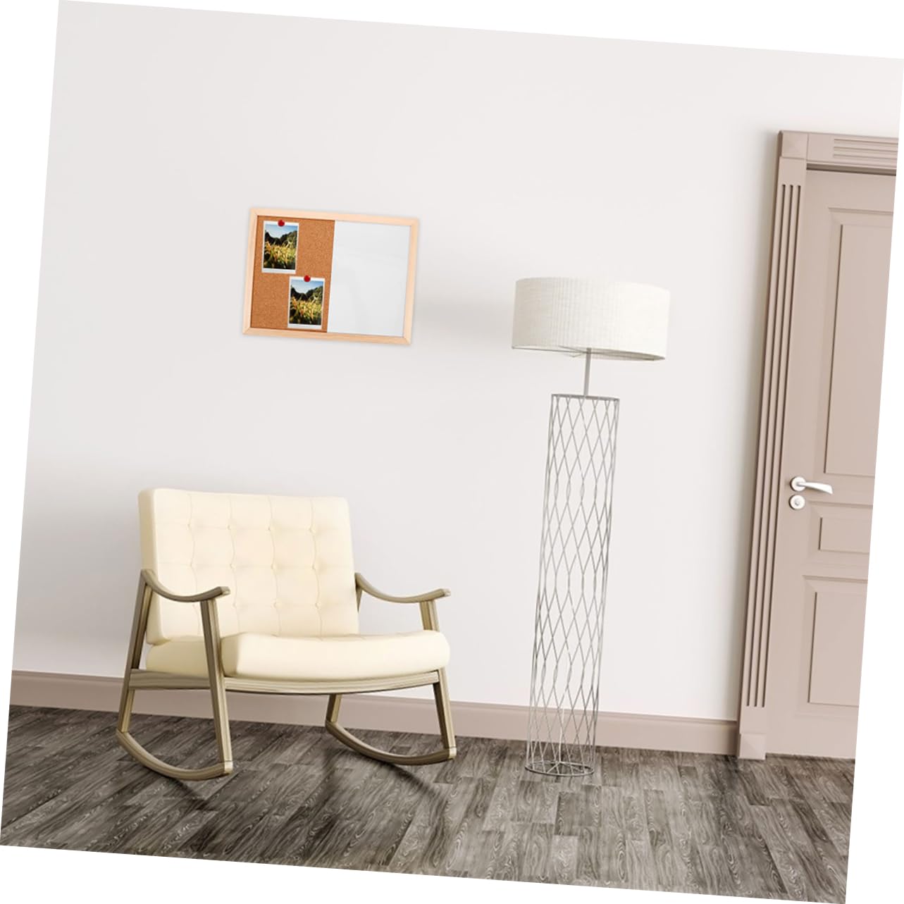 Notiztafel-kombination Mit Whiteboard Und Korktafel Wandmontiert Für Büro Und Zuhause Mehrzwecktafel Mit Holzrahmen Beschreibbar Und Pinnbar