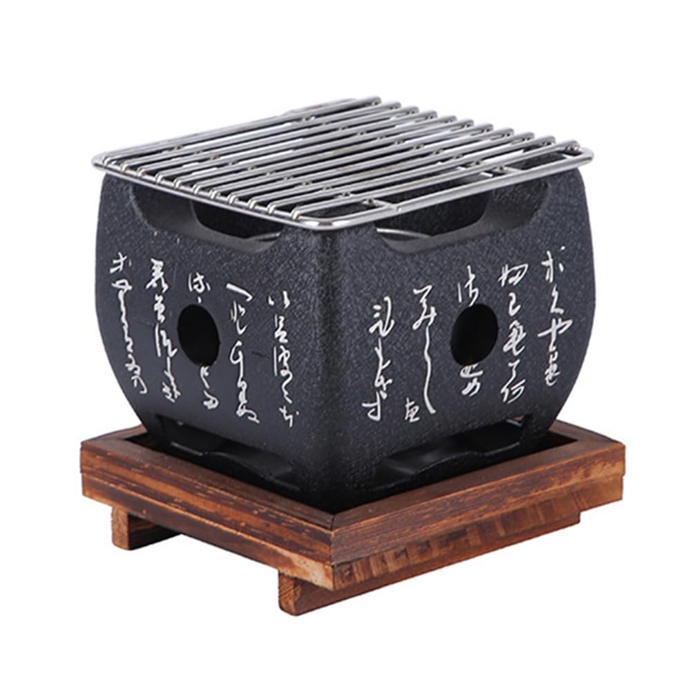 Amazon.co.jp: 和文字ミニ焼き窯炭オーブン焼き皿家庭用焼肉窯小炭