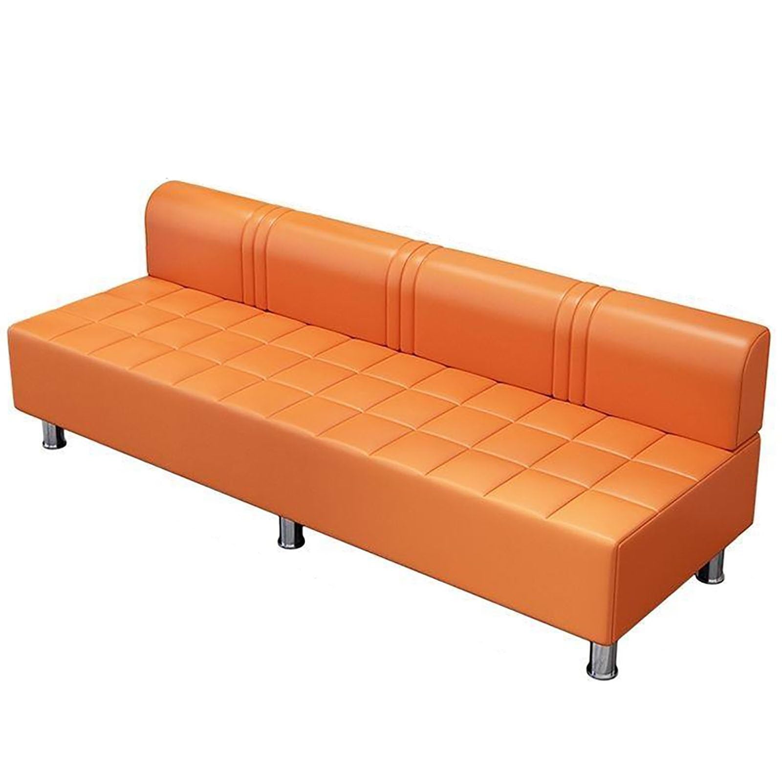 Silla moderna de piel sintética para recepción de clínica y salas de espera contemporáneas