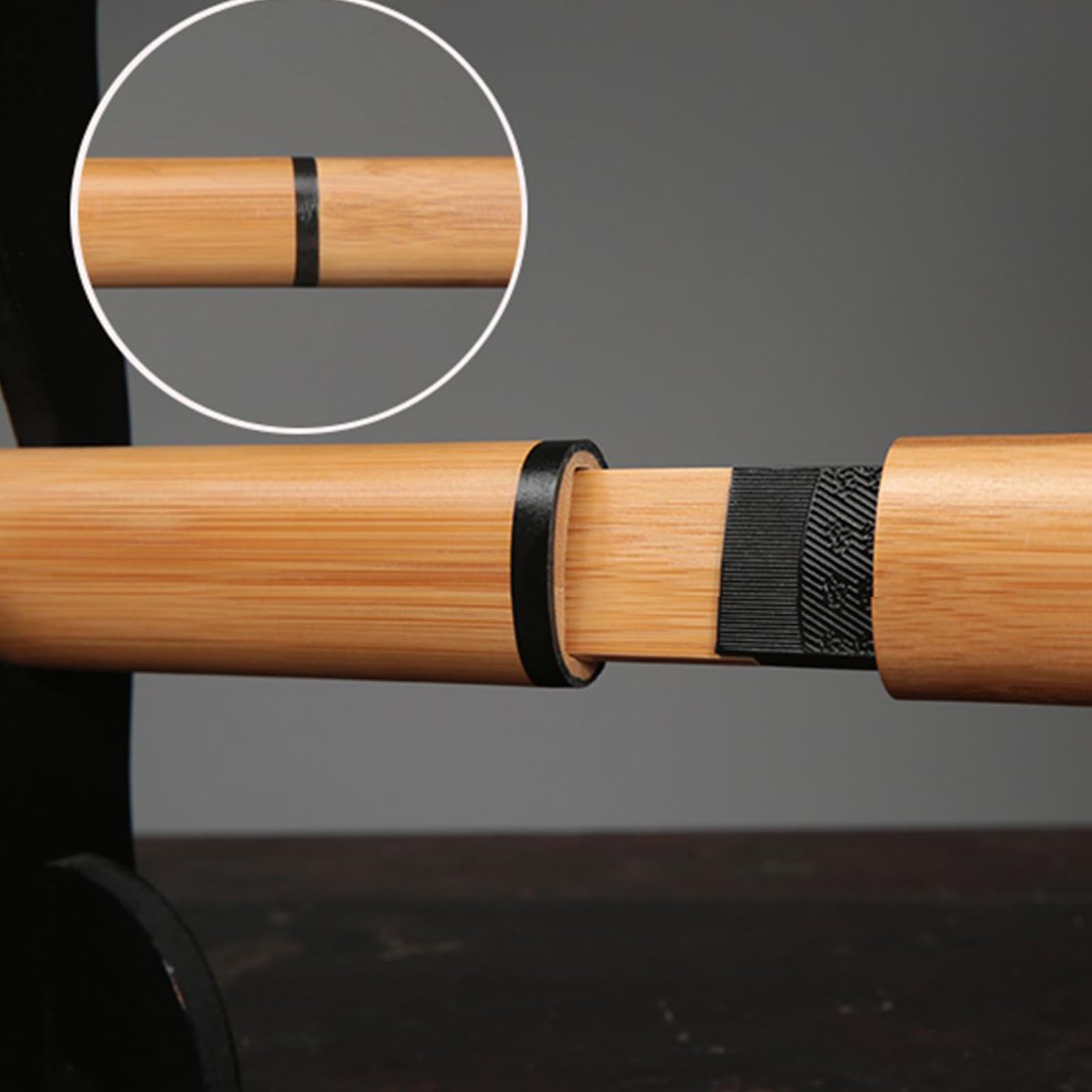 Bokken Fait Main de 100 cm,Katana en Bambou avec Fourreau en Bambou,Sabre Droit de samouraï en Bois pour Cadeau,Exposition,Cosplay,décoration,entraînement.