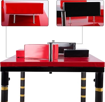 Arm Wrestling Revolving Handle Power Armwrestling Table,Red