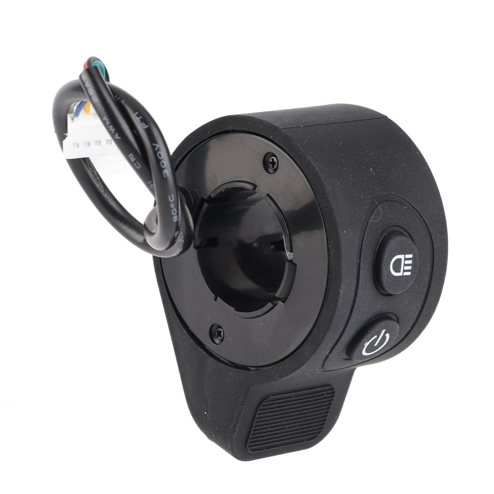 Acceleratore per Scooter Elettrico, Acceleratore a Rotazione Acceleratore a Pollice 5 Porte Porta ABS Scooter Elettrico Interruttore Integrato Acceleratore Acceleratore