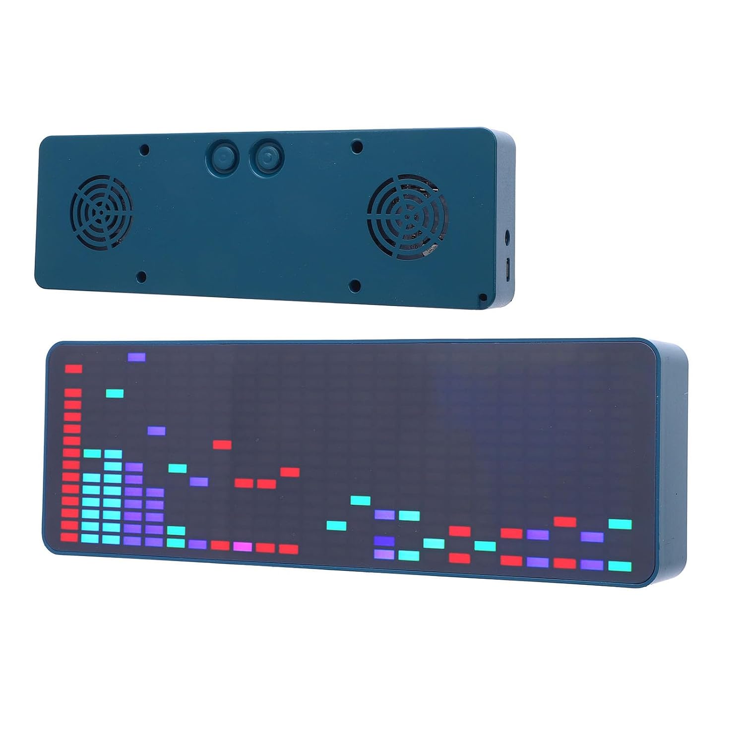 Music Spectrum Display, 1-7 Brightness Settings Colorful Spectrum Pickup for Listening Playing