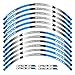 Motorcycle Rim Stripes Decals 17inch Wheel Sticker Reflective Tape for Suzuki GSX-R 250 400 600 1000 750 GSXR1000R