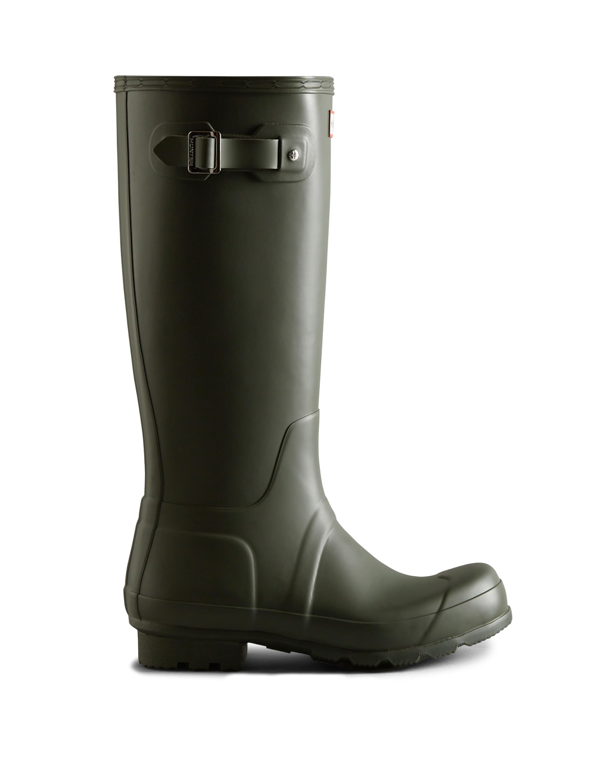 Hunter Men's Rain Boot, Dark Olive, 7 UK