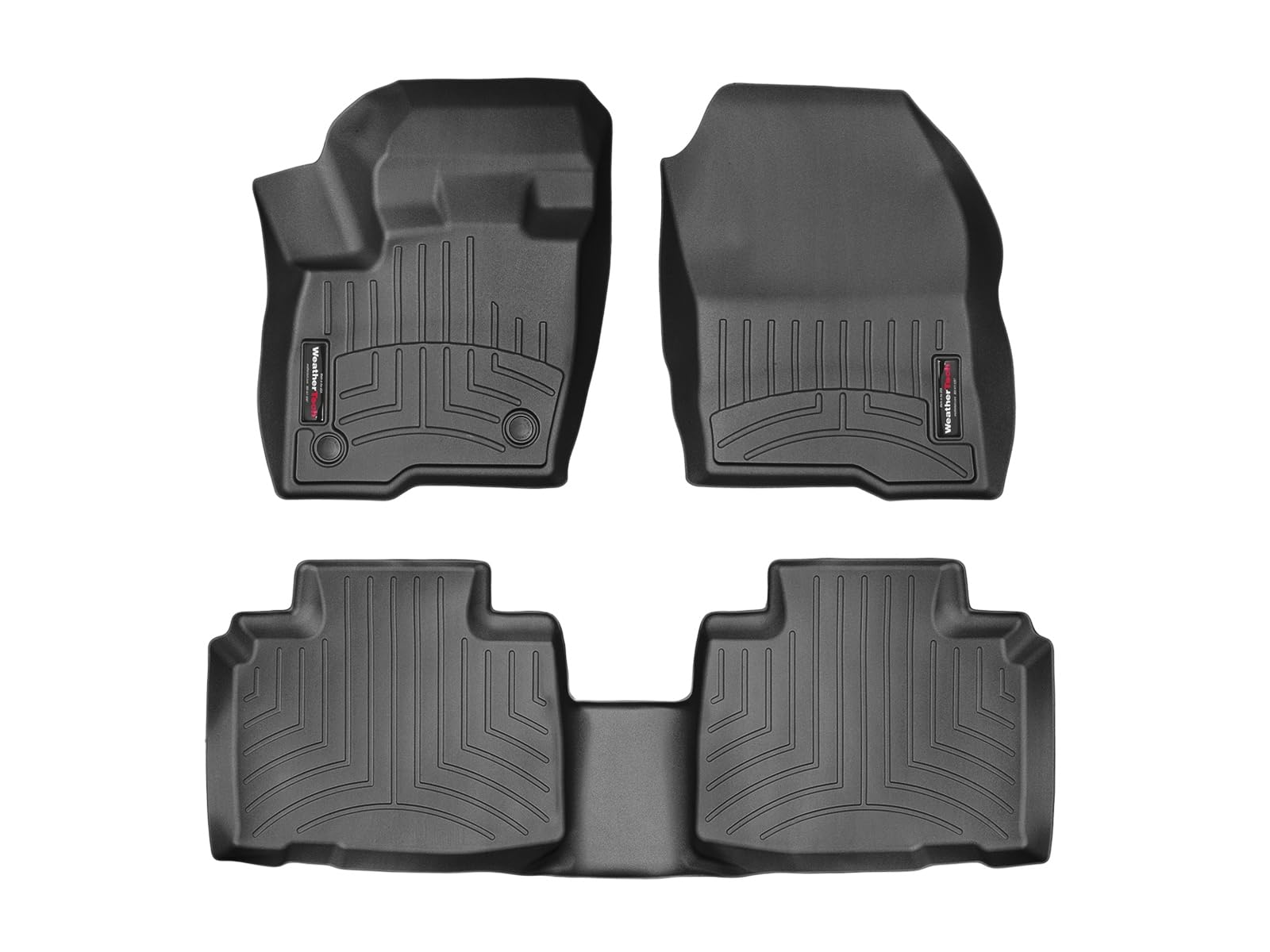 Custom Fit FloorLiners for Ford Edge, Edge ST, 1st & 2nd Row (44815-1-2), Black