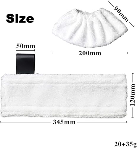 Miniatura 3 de HUAYUWA - Juego de 2 paños de microfibra de repuesto con almohadillas para limpiador de vapor Karcher EasyFix SC2 SC3 SC4 SC5 Accesorios