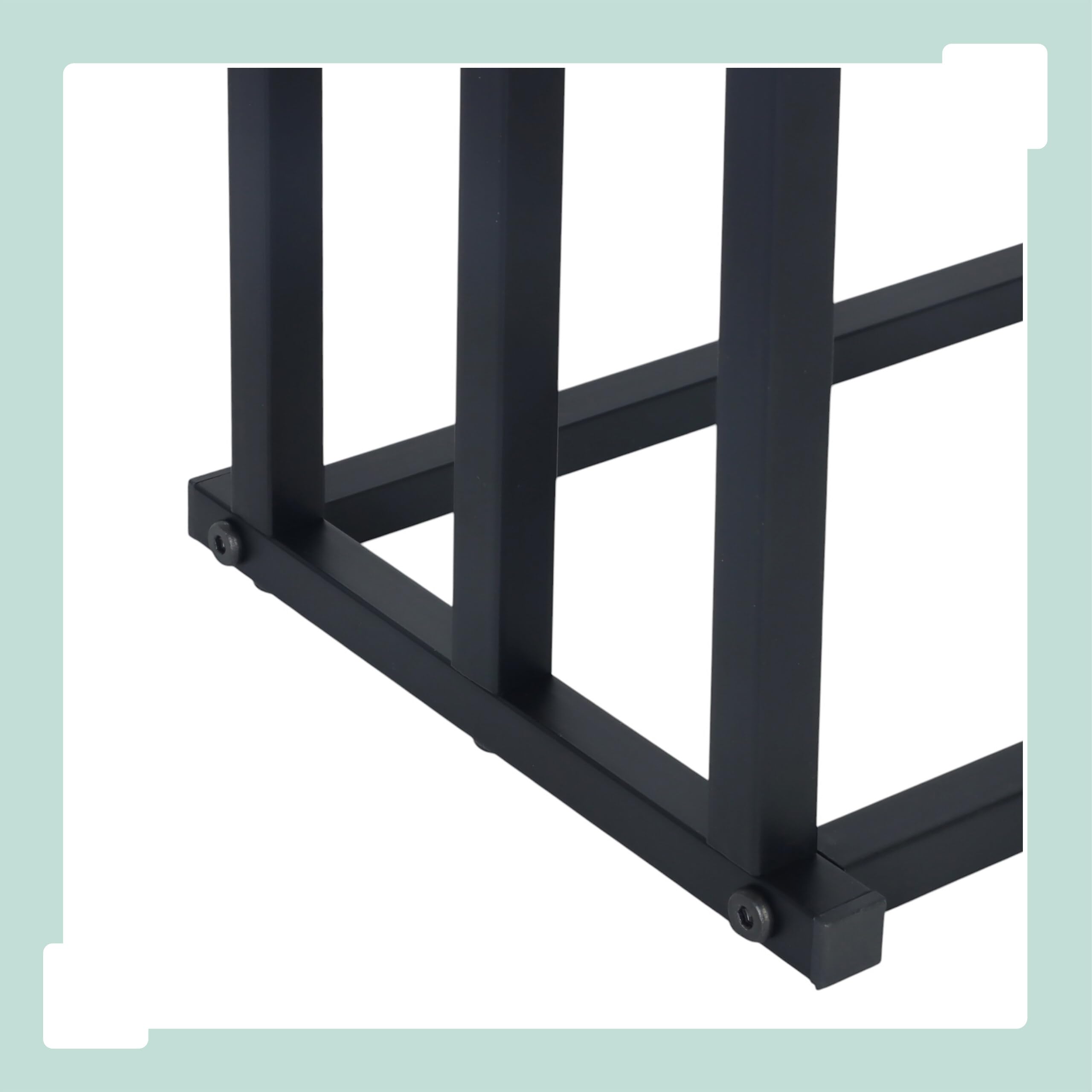 Relaxdays Portasciugamani, AxLxP: 84 x 44 x 21,5 cm, Metallo, 3 aste, da Terra, Bagno, Nero, da