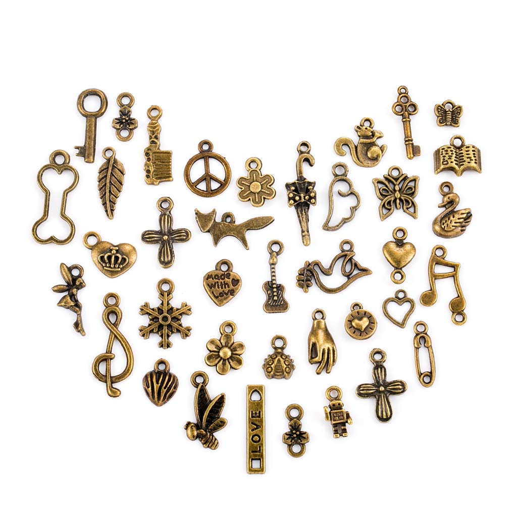 Charms / Ciondoli: Charm Castello In Metallo Color Bronzo 20x10mm - Foto 6