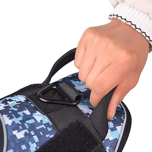 Miniatura 7 de AIWAI Arnés de servicio para perro, reflectante, transpirable y ajustable, sin tirones, con asa para caminar al aire libre, para perros pequeños,