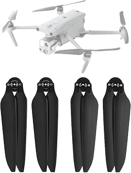 Replacement Low-Noise Propellers Compatible for Autel Robotics EVO Max 4T Drone Propellers Blades Quick Release Foldable Wings Quadcopter Accessories