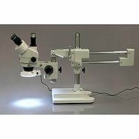 Vista 5 de AmScope LED-144S 144 LED anillo de luz para microscopio compacto ajustable + adaptador