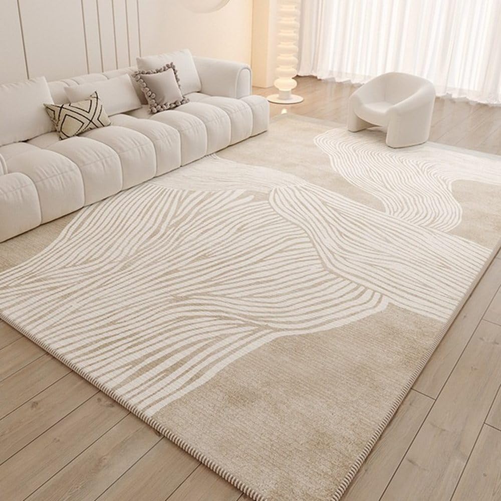 Tapis de salon poils bouclés YM2409 anti-poussière 80x120 cm