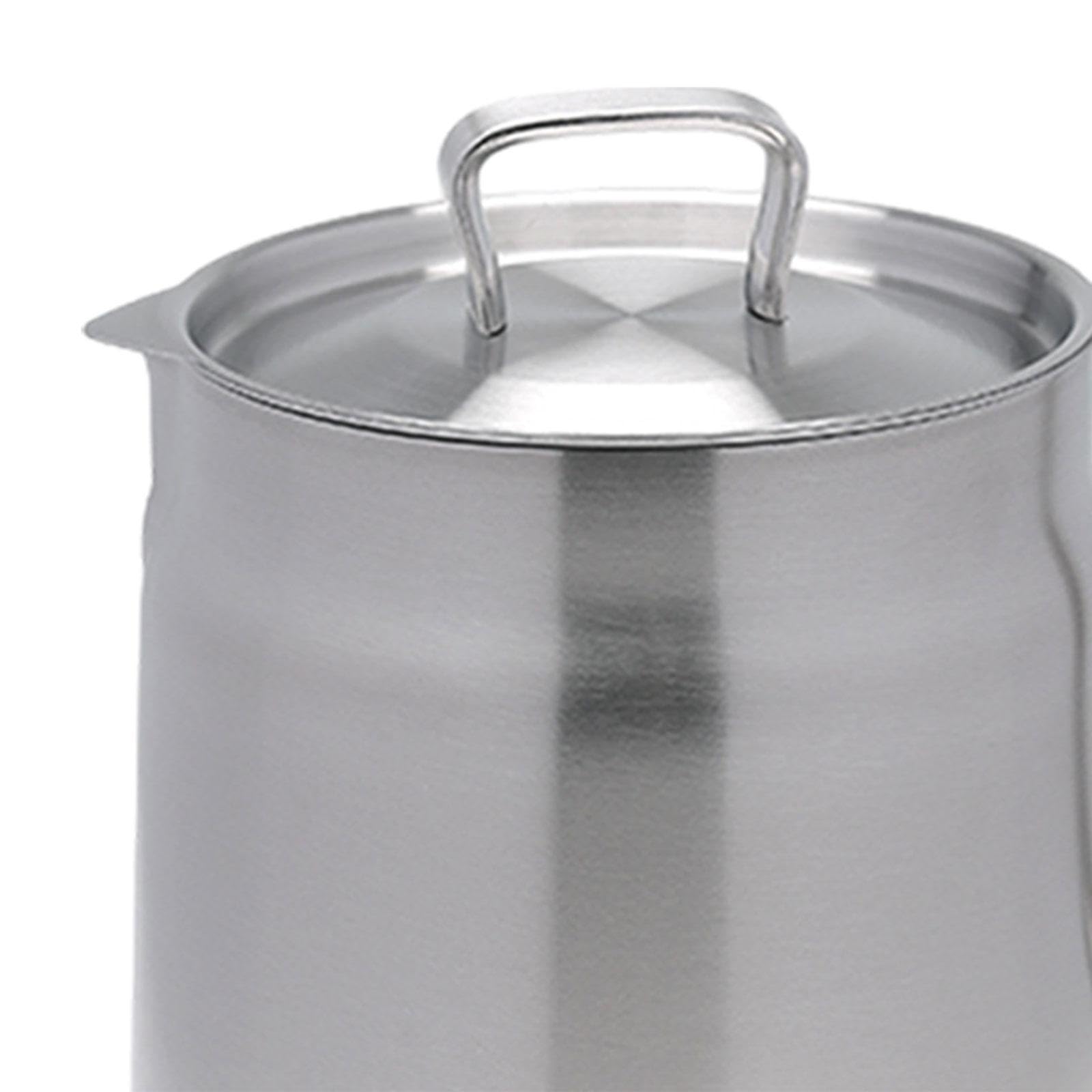 Freidora Fondo Profundo Olla Cesta Acero Inoxidable Cocina Filtro Aceite Calentador Práctica Ideal para Hogar Restaurante Camping Fiesta Picnic, 1.5L, Individual