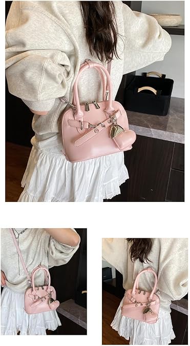 Cute Shoulder Bag for Women - Fashion Shell Designer Crossbody Purse Lightweight Handbag for Work Daily Essentials