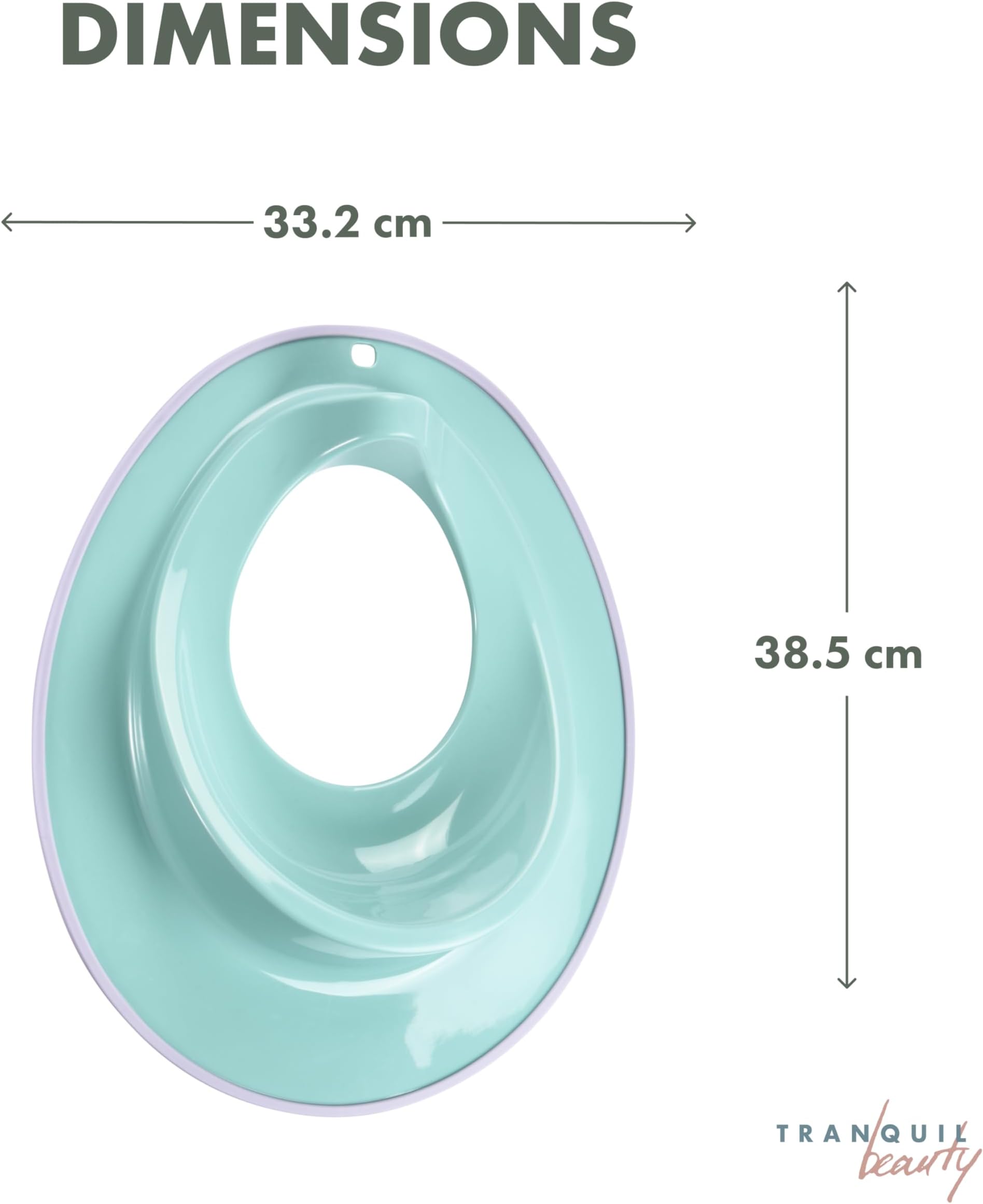 Tranquil Beauty Potty Training Toilet Seat for Toddler - Kids Toilet Seat Insert and Travel Potty for Children - Portable, Safe Non-Slip Surface and Easy to Clean Toilet Seat with Hanging Storage