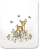 Tobin Janlynn Stamped Cross Stitch Baby Deer Quilt Kit 34x43 - Design Works Crafts Complete Kit with Floss & Instructions