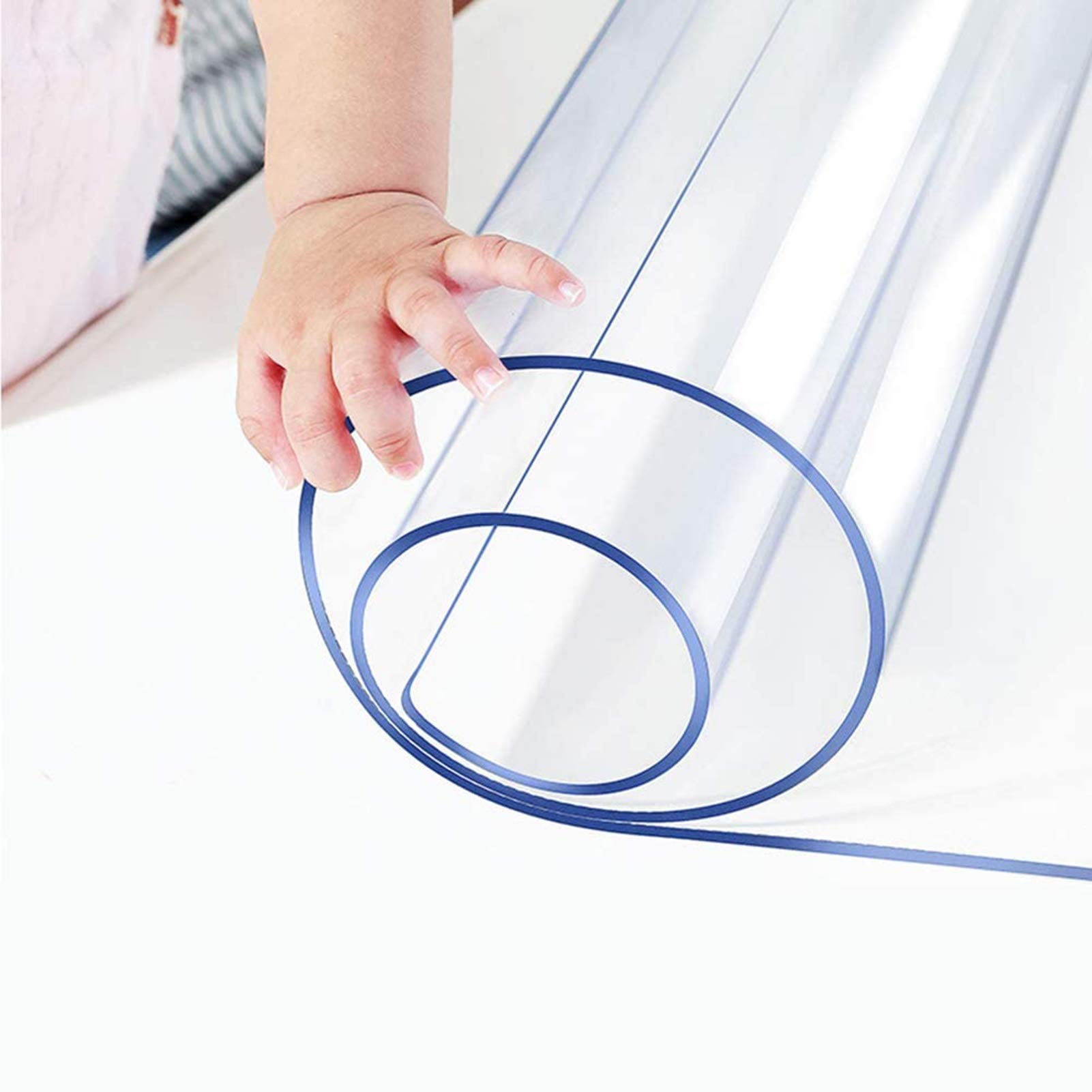 Tapete antideslizante de PVC para puerta, 70 x 140 cm, protector de suelo, alfombra translúcida para el hogar y la oficina, 2 mm de grosor, almohadilla antideslizante