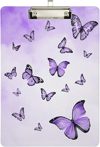 Miniatura 10 de Portapapeles con escala de sirena, diseño de moda, portapapeles de plástico tamaño carta para estudiantes, niños, mujeres y hombres, tablero de clip