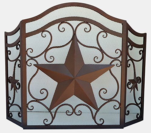 LL Home Metal Heavy Star FIRE Screen Home Decor LL Home Metal Heavy Star FIRE Screen Home Decor