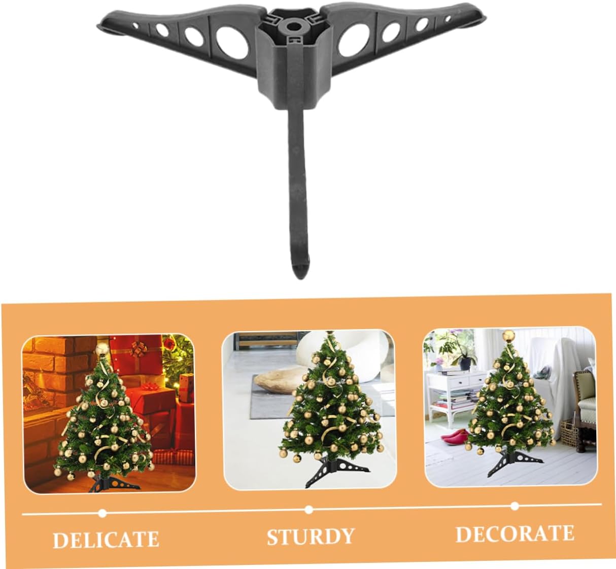 15pcs Sturdy Christmas Tree Stand Base for Trees Material Sleek Design for Holiday Decor Stable Support for Artificial Xmas