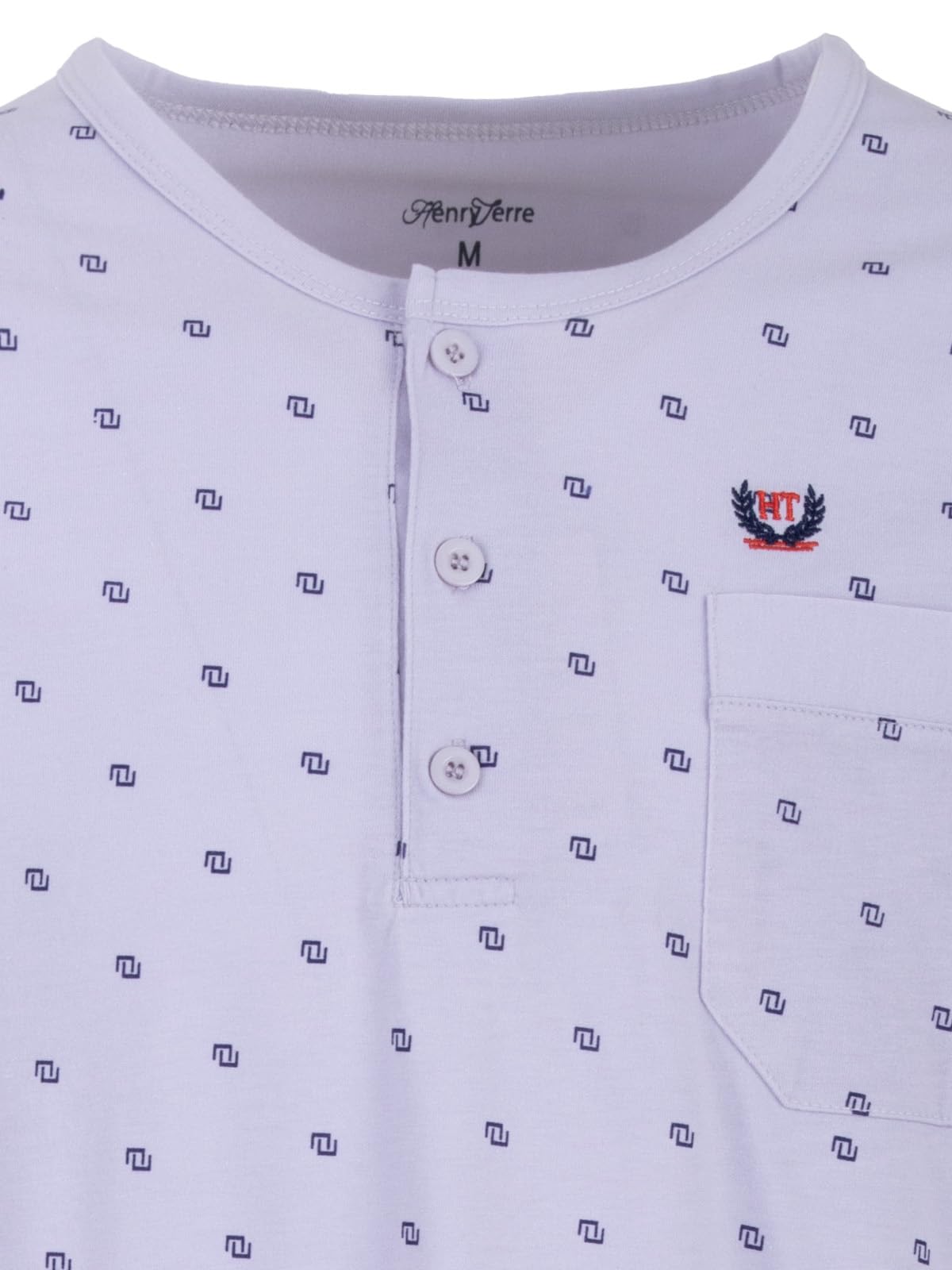 Chemise de nuit à manches 1/1 pour homme - Taille M à 3XL
