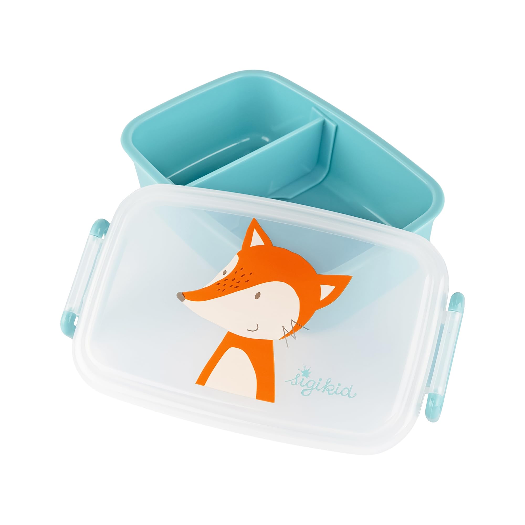 sigikid Brotzeitbox Fuchs – Lunchbox mit Trennwand (Modell 25365)