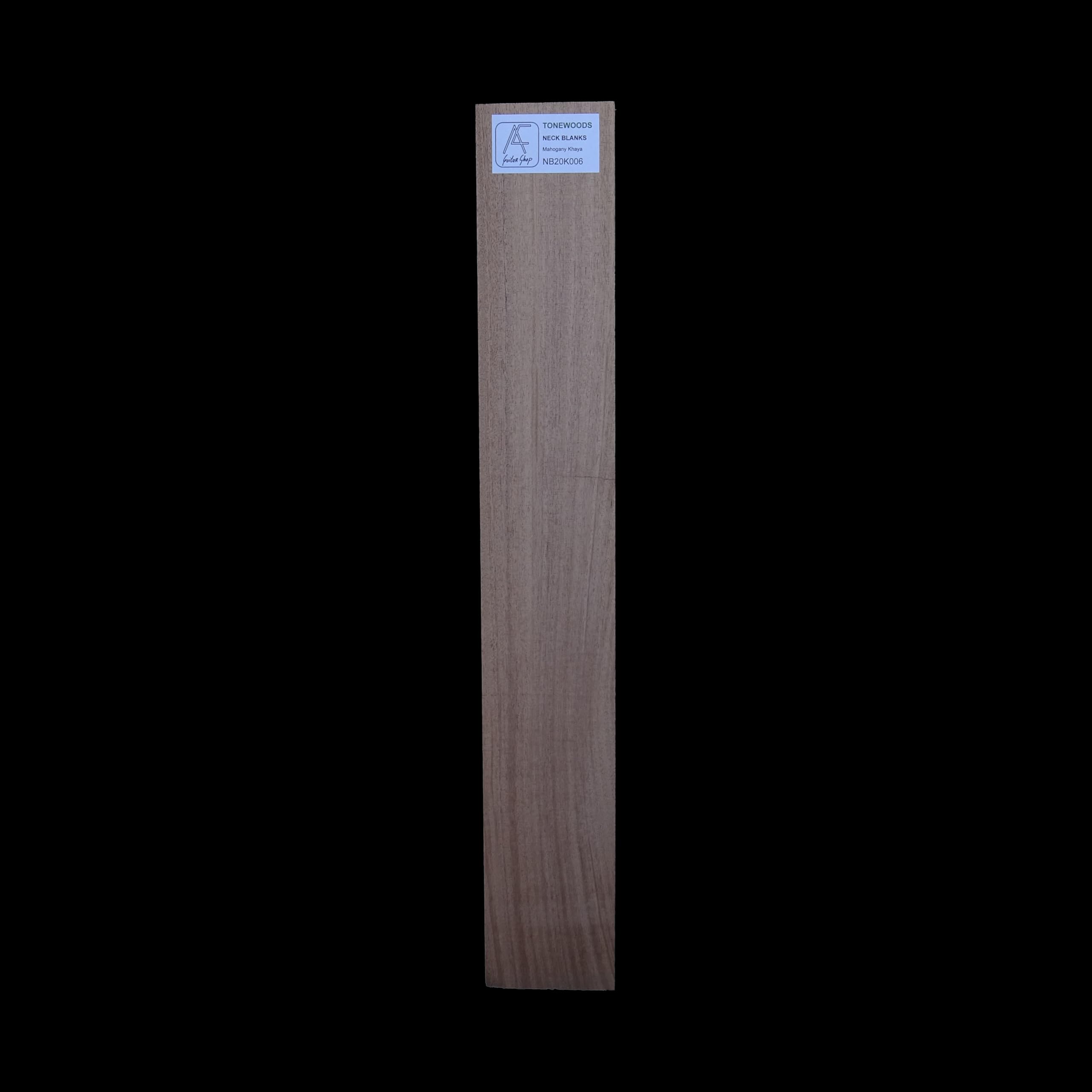 Neck Blank NB20K006 bois acajou Khaya 20 mm pour fabrication manche guitare et basse