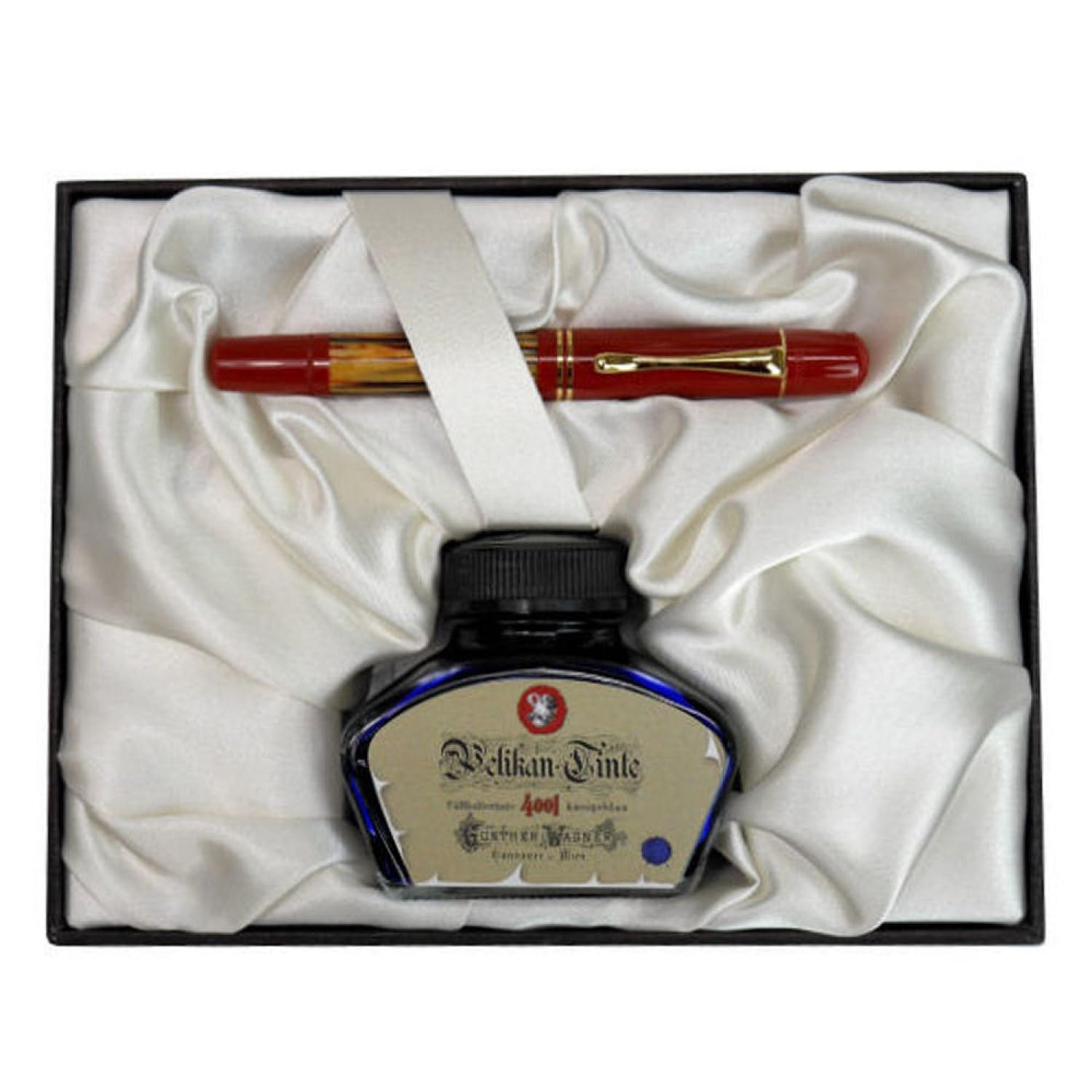 Amazon | Pelikan ペリカン 万年筆 M 中字 トータスシェルレッド M101N