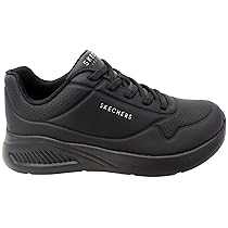 Skechers Lite Work, Scarpe da Ginnastica Donna, Black Duraleather, 40 EU
