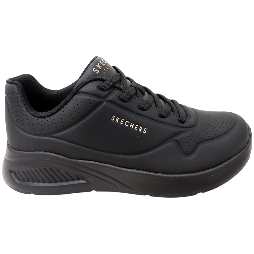 Skechers Lite Work, Scarpe da Ginnastica Donna, Black Duraleather, 40 EU