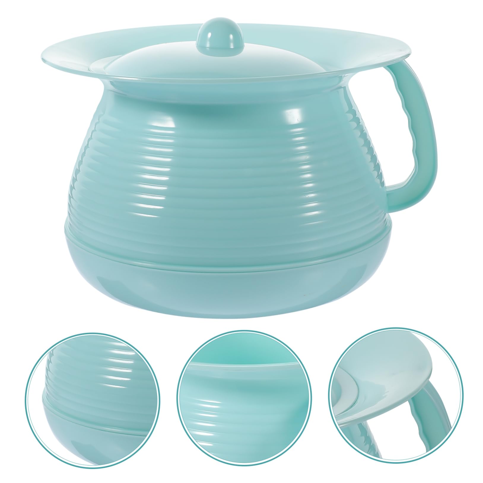 CLISPEED Vasino Wc per Bambini in Plastica con Coperchio Antiodore Resistente e Portatile per Uso Domestico e Familiare Sicuro e Facile da Pulire