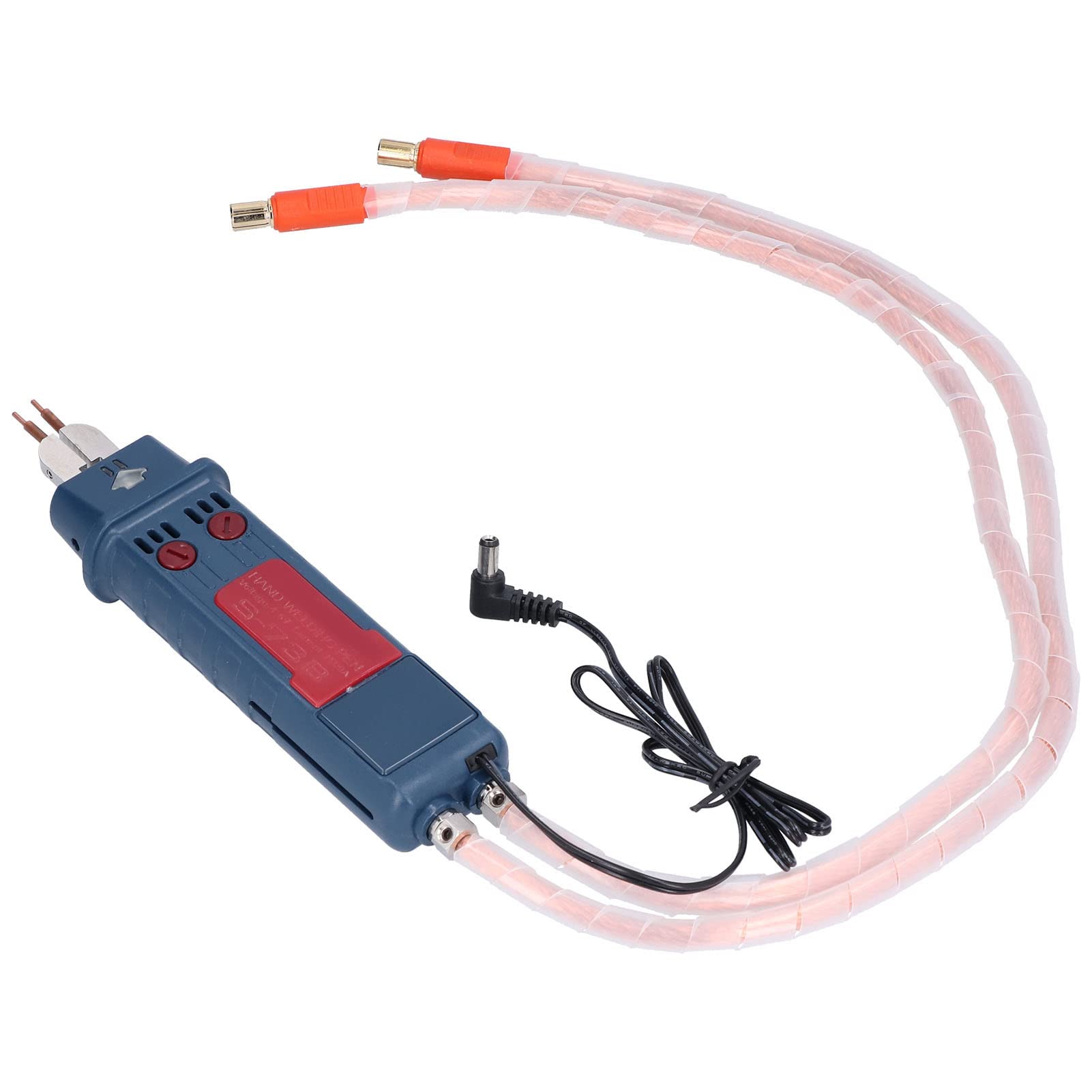 Hand Welding Pen Kit, Integrated Spot Welder Tool with Switch Soldering Iron Kit 1500A 4 to 6V (73B soldering Pen (16 copper wire + O-type)