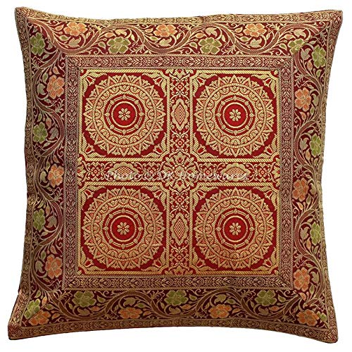Stylo Culture Tradizionale Fodere Per Cuscini 40x40 cm Decorativo Divano Pavone Danzante Jacquard Nero Quadrato Cerniera 16x16 pollici Copricuscini Soggiorno Sedie - 1 pz