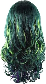 Amazon | Wigs2you 仮装 ウィッグ H-2801 グリーン 緑髪 ロング