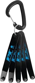 Performance Tool W86109 Metric Low Profile Offset Hex Key Wrench Tool Set for Workshops and Garages, Black, 5-Piece Set