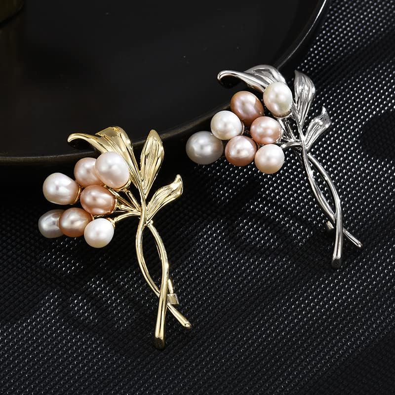 Pearl Brooch Broches Jewelry For Women Fashion Christmas Gifts Wife Mom Girlfriend, Anniversary Birthday Fine Jewelry Gifts for Her