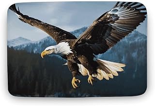 15.7" x23.6 Thick Bathroom Rug Eagle at Hunting Bath Mat for Bathroom Super Absorbent Shower Mat Non-Slip Floor Mats Quick Drying Bath Rug for Bedroom Kitchen Sink Bathtub Edge