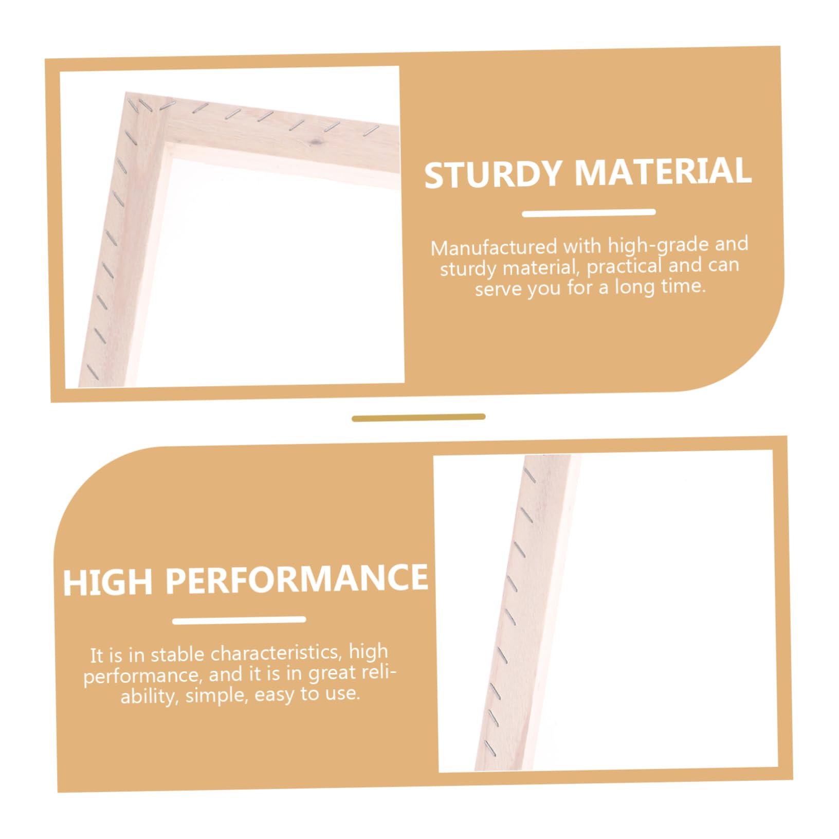 Uonlytech Kit per Serigrafia Fai da Te Telaio in Legno Riutilizzabile 8 Pezzi per Stampa su Tessuto e Banner, per Progetto DIY