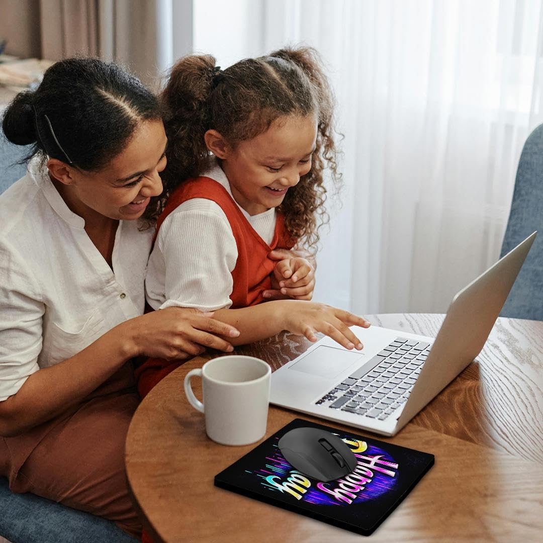 3dRose, Mid Century Modern Martini Glasses Black Outline Art, Mouse Pad