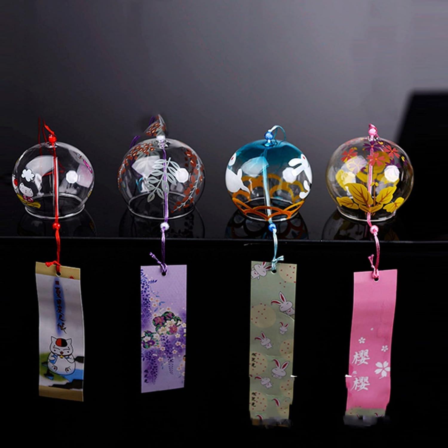最大 Offクーポン ガラス風鈴 金魚 さくら 桜 4点セット 10点セット 透明 クリア ミニ 夏祭り かわいい 夏の風物詩 ウィンドチャイム 屋内 屋外 涼しい 金属 石 装飾 金運 美しい音色 おみやげ 贈り物 飾り物 開運 Sungaipenuhkota Go Id