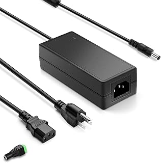 JOVNO 5V DC Power Supply Adapter 6A 30W AC to DC Converter 5volt 6amp 5.5A 5A 4.5A 4A Transformer LED Driver 100-240V AC in 5.5x2.5mm Tip for WS2812B WS2811 SK6812 LED Pixel Strip Security Camera