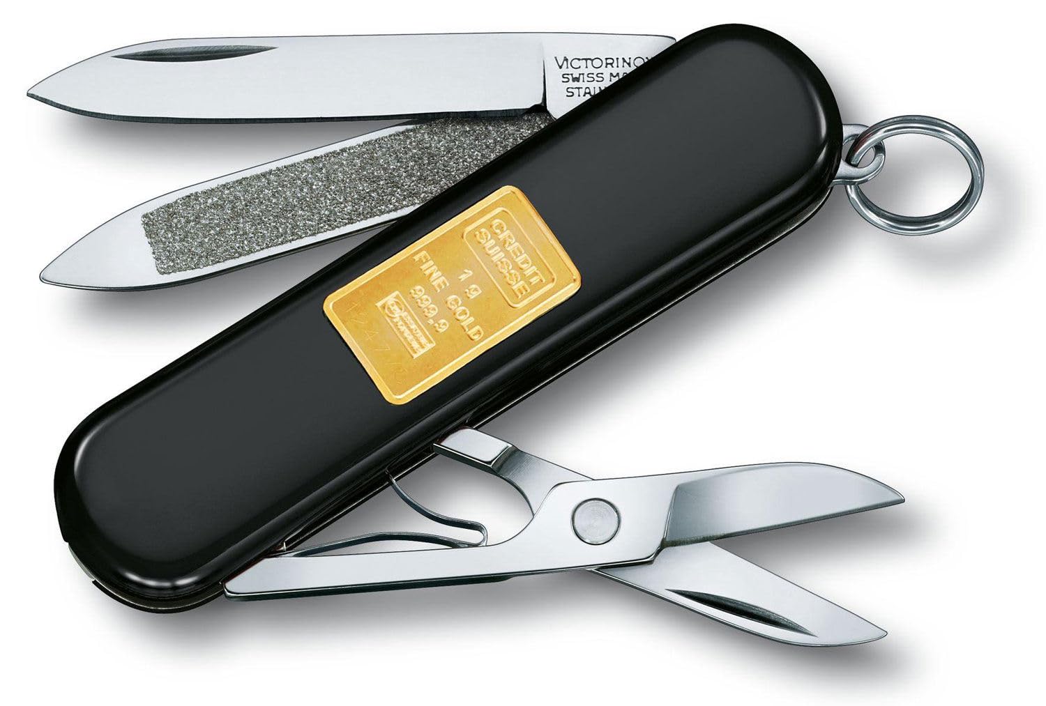 Victorinox Swiss Army Classic Knife SD 0 6203 87 With 1g Gold Ingot
